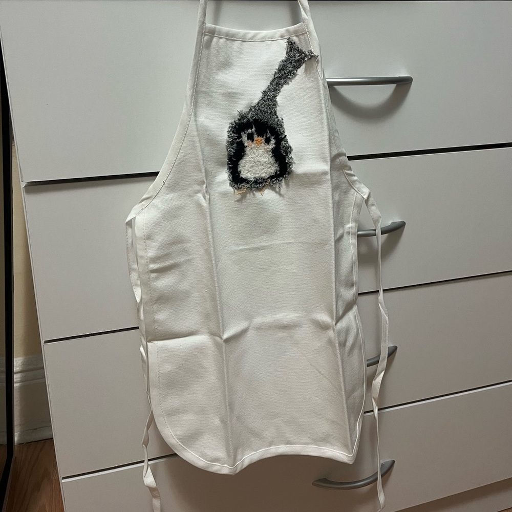 Infant/Toddler Apron with Penguin Design